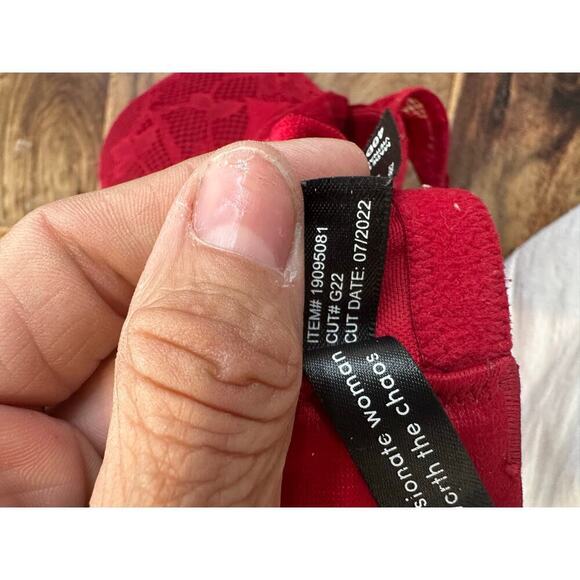 Torrid Curve Tattoo Lace Padded Convertible Strap Push Up Plunge Bra Size 40D - Picture 8 of 10